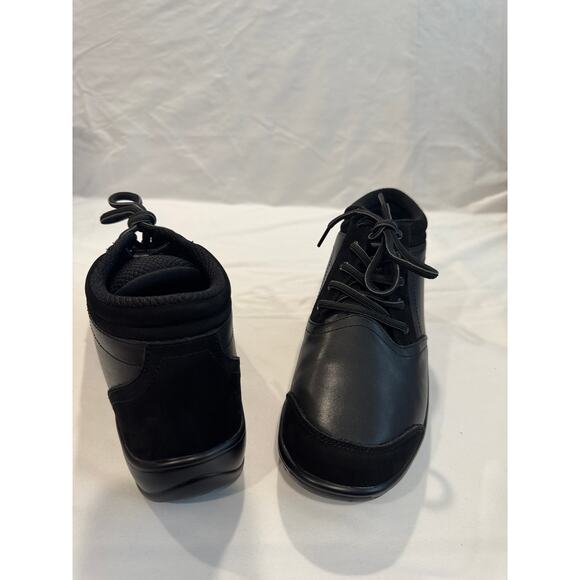 Ortho Feet Black Size 8 Wide Rosel Hands-Free Comfortable Leather Boot - Picture 9 of 16
